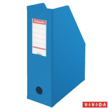  ESSELTE Iratpapucs, PVC/karton, 100 mm, összehajtható, ESSELTE, Vivida kék irattartó