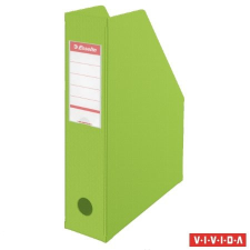  ESSELTE Iratpapucs, PVC/karton, 70 mm, összehajtható, ESSELTE, Vivida zöld irattartó