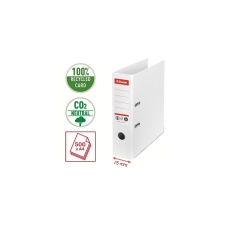 ESSELTE Iratrendező, 75 mm, A4, élvédő sínnel, ESSELTE "No.1", fehér mappa