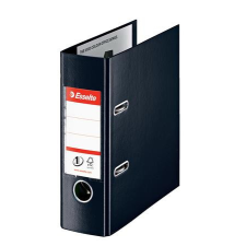 ESSELTE Iratrendező, 75 mm, A5, PP, ESSELTE &quot;Standard&quot;, Vivida fekete irattartó