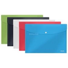 ESSELTE Irattartó tasak, A5, patentos, ESSELTE &quot;Vivida&quot;, vegyes színek irattartó