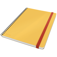 Esselte Kft. LEITZ COSY Soft touch spirálfüzet (B5), meleg sárga, kockás füzet