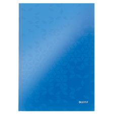 Esselte Kft. LEITZ WOW beírókönyv, keményfedelű, A4, vonalas, kék iskolai kiegészítő