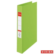 ESSELTE &quot;Standard&quot; Vivida A4 42 mm 4 gyűrűs PP zöld gyűrűskönyv gyűrűskönyv