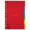 ESSELTE Regiszter, karton, A4, 6 részes, ESSELTE "Economy", színes