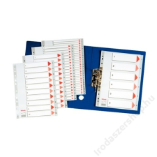 ESSELTE Regiszter, műanyag, A4, 1-6, ESSELTE, szürke (E100104) regiszter és tartozékai