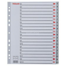 ESSELTE Regiszter, műanyag, A4 Maxi, A-Z, ESSELTE, szürke regiszter és tartozékai