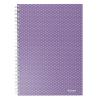 ESSELTE Spirálfüzet ESSELTE Colour Breeze A5 kockás levendula