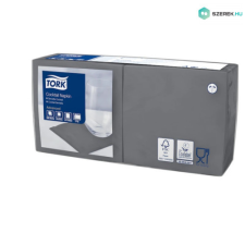 Essity GmbH szalvéta koktél, 24/2 ANTRACIT, 200lap/csg, 12csg/# higiéniai papíráru