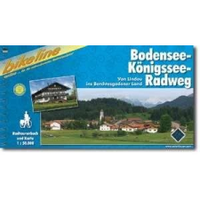 Esterbauer Verlag Bodensee-Königsse-Radweg kerékpáros atlasz Esterbauer 1:50 000 2014 térkép