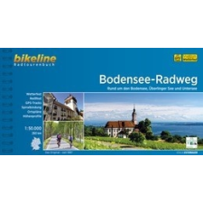 Esterbauer Verlag Bodensee Radweg, Bodeni-tó kerékpáros térkép Esterbauer 1:50 000 Bodensee kerékpárkalauz 2017 térkép