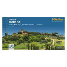 Esterbauer Verlag Toszkána kerékpáros útikalauz Esterbauer Radregion Toscana biciklis térkép - német(2024) idegen nyelvű könyv