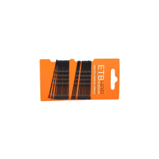 ETB Hair Fekete Hajcsatok 7cm 24 db hajdísz