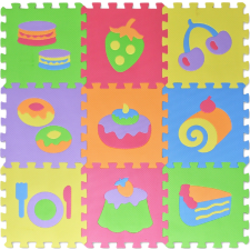 Étel motívumos habszivacs puzzle gyerekeknek puzzle, kirakós