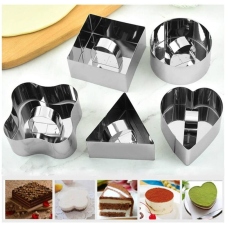  Ételformázó 4+4 db (kocka,háromszög,hétszög,kocka) konyhai eszköz