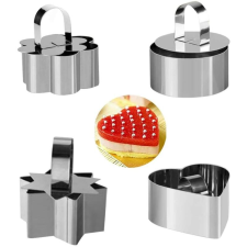  Ételformázó 4+4 db (kör,virág,szív,csillag) konyhai eszköz