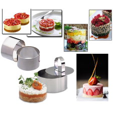  Ételformázó szett kör alakú, kinyomóval 12174 konyhai eszköz