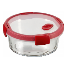  Ételtartó üveg CURVER Smart Cook kerek üveg 0,6L piros konyhai eszköz