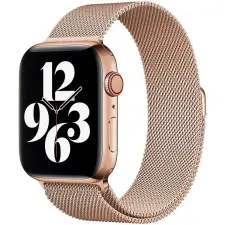 Eternico Elegance Milanese Apple Watch 44mm / 45mm / 46mm / Ultra 49mm - rose gold okosóra kellék
