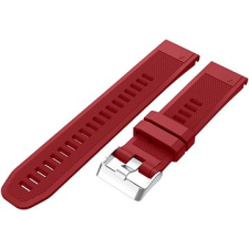 Eternico Garmin Quick Release 22 Silicone Band Silicone Silver Buckle piros okosóra kellék