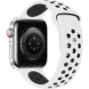 Eternico Sporty Apple Watch 38mm / 40mm / 41mm - Dark Gray and White (AET-AWSP-GrWh-38)