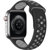Eternico Sporty Apple Watch 42mm / 44mm / 45mm - Elephant Gray and Black (AET-AWSP-GraBl-42)
