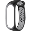 Eternico Sporty Xiaomi Mi band 5 / 6 / 7 - solid black and gray (APW-XMI7SP-SBEG)
