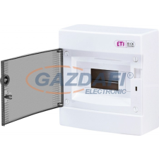 ETI 001101000 ECT8PT (4+4) DIDO-E 1x8 modulos elosztó szekrény, falra szerelhető villanyszerelés