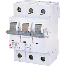 ETI 002115522 ETIMAT6 B63A 3p 6 kA kismegszakító, 3 modul villanyszerelés
