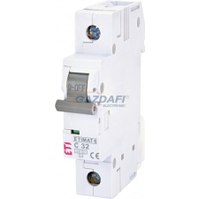 ETI 002141519 ETIMAT6 C32A 1p 6kA kismegszakító, 1 modul villanyszerelés