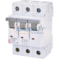 ETI 002145521 ETIMAT6 C50A 3p 6kA kismegszakító, 3 modul villanyszerelés
