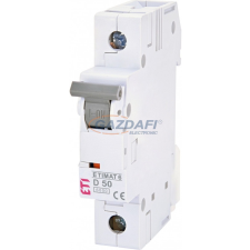ETI 002161521 ETIMAT6 D50A 1p 6kA kismegszakító, 1 modul villanyszerelés