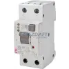 ETI 002172412 KZS-2M 2p EDI A C10A 30mA áram-védőkapcsolós kismegszakító LED-es állapotjelzővel
