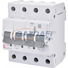 ETI 002174825 KZS-4M 3p AC C20A 30mA áram-védőkapcsolós kismegszakító villanyszerelés