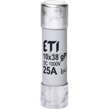 ETI 002625139 CH10x38 gPV 25A 1000V hengeres biztosító napelemekhez villanyszerelés