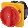 ETI 004773059 CS 63 90 U LK sárga-piros egypólusú kétállású bütykös kapcsoló, lakatolható 63A