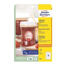  Etikett AVERY L5081 65 mm kör visszaszedhető 10 ív/csomag etikett