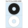  Etikett címke Pátria 117.5 mm CD