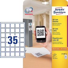 Etikett címke QR kód szögletes L7120-25 35x35mm 25ív Avery etikett