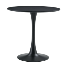  Étkezőasztal, fekete, átmérő 80 cm, REVENTON NEW bútor