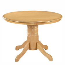  Étkezőasztal, kerek, világos tölgy, átmérő 106 cm, TABLOS bútor