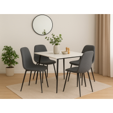  Étkezőasztal RION 80x80 cm kerámia lappal, fehér márvány bútor