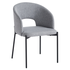  Étkezőszék, szürke/fekete, LONKA bútor