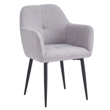  Étkezőszék, szürke/fekete, SENER bútor