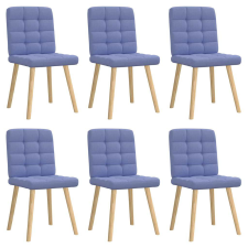  étkezőszékek 6 db Jeans kék szövet bútor
