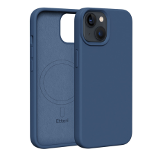 Etteri Silicone MagSafe-kompatibilis tok iPhone 13 - sötétkék tok és táska