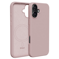 Etteri Silicone MagSafe-kompatibilis tok iPhone 16 - halvány rózsaszín tok és táska