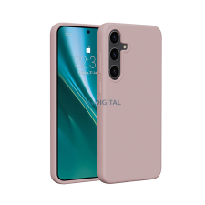 Etteri Silicone MagSafe-kompatibilis tok Samsung Galaxy S25 Edge - halvány rózsaszín tok és táska