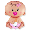 EU Baby Girl Pink fólia lufi 36 cm (WP)