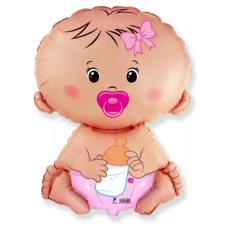 EU Baby Girl Pink fólia lufi 36 cm (WP) party kellék